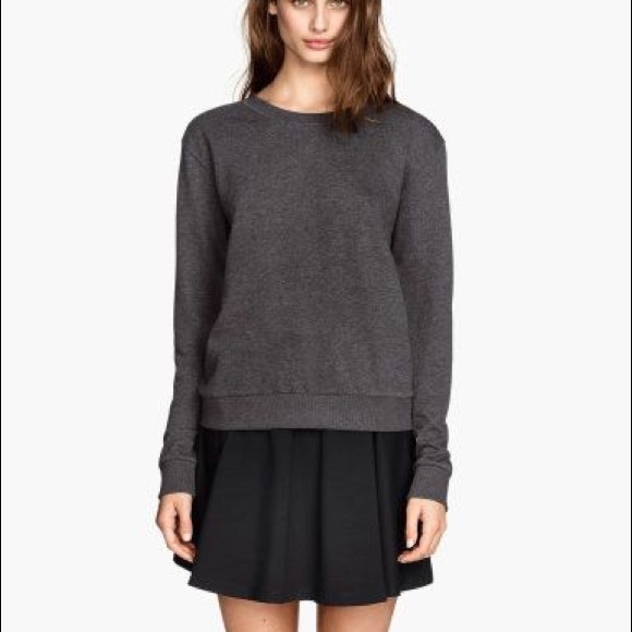 DIVIDED Charcoal Grey Crewneck Sweatshirt - Picture 1 of 6